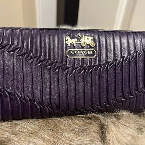 Coach Dark Purple Women's Wallet